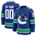 Jamed Custom V.Canucks Blue Home Premium Jerseys