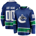 Jamed Custom V.Canucks Blue Home Team Breakaway Jerseys