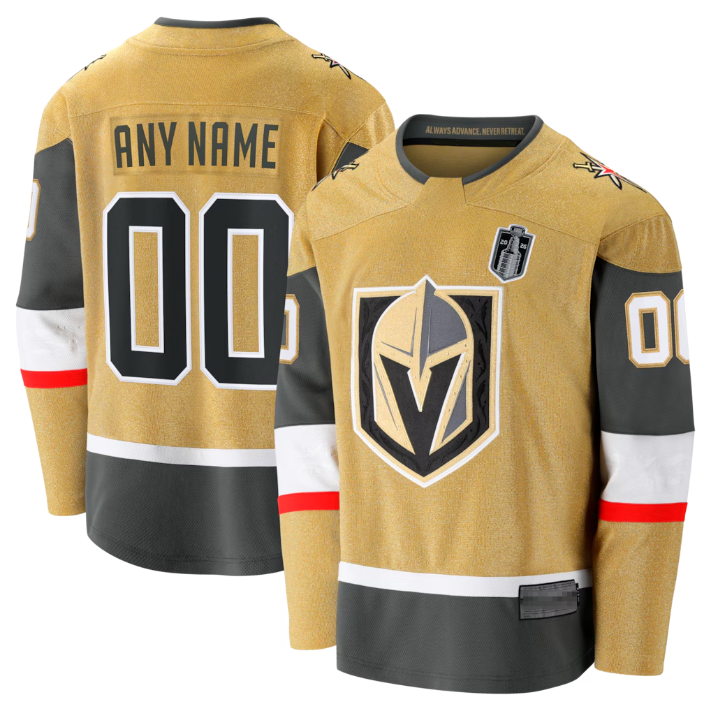 Jamed Custom V.Golden Knights Gold 2026 Stanley Cup Final Breakaway Jerseys