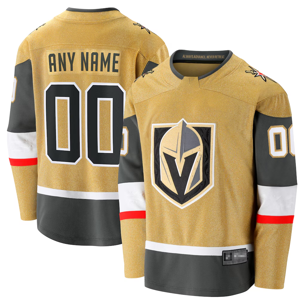 Jamed Custom V.Golden Knights Home Breakaway Jerseys