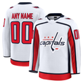 Jamed Custom W.Capitals White Away Premium Jerseys