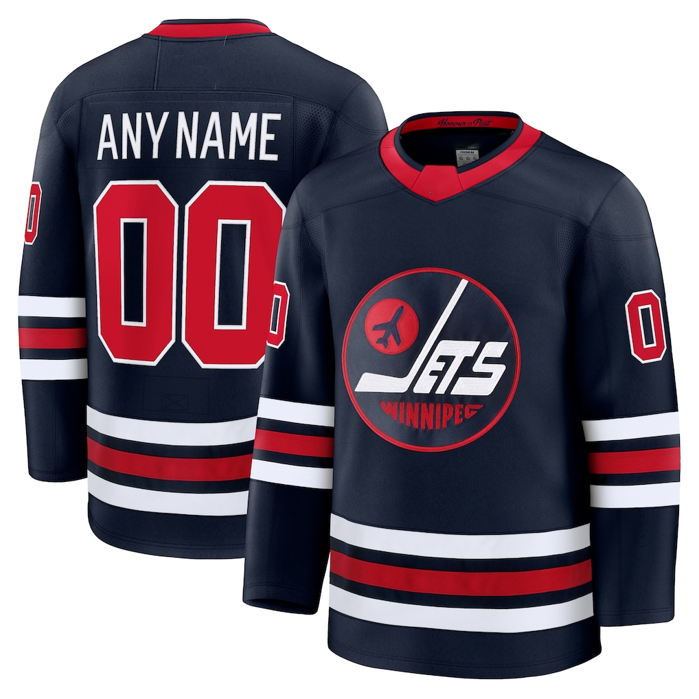 Jamed Custom W.Jets Navy Alternate Premium Jerseys