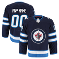 Jamed Custom W.Jets Navy Home Authentic Pro Jerseys