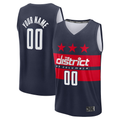 Jamed Custom W.Wizards Navy Fast Break Jerseys - Statement Edition