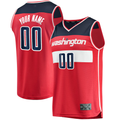 Jamed Custom W.Wizards Red Fast Break Replica Jerseys - Icon Edition