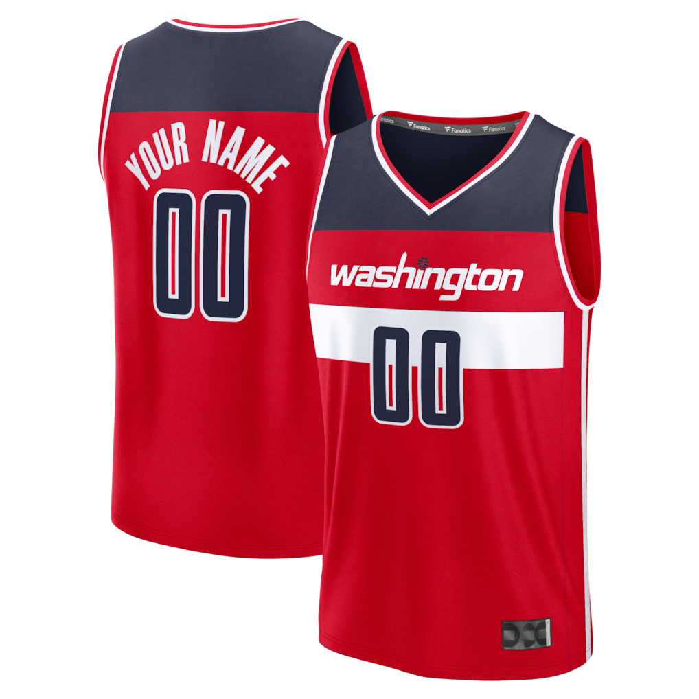 Jamed Custom W.Wizards Red Fastbreak Jerseys - Icon Edition