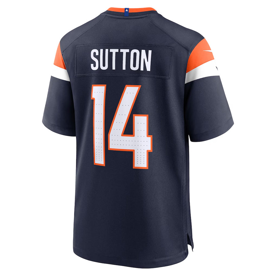 Jamed D.Broncos #14 Courtland Sutton Player Navy Home Game Stitched Jerseys