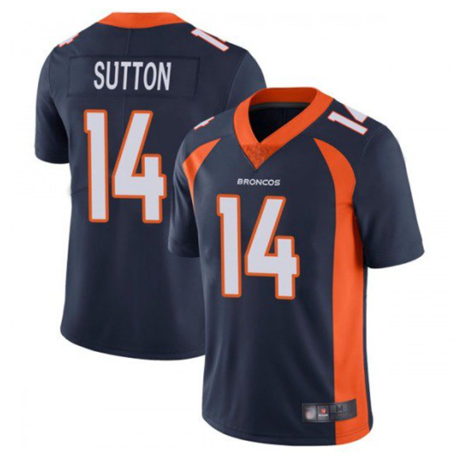 Jamed D.Broncos #14 Courtland Sutton Player Navy Limited Stitched Jerseys