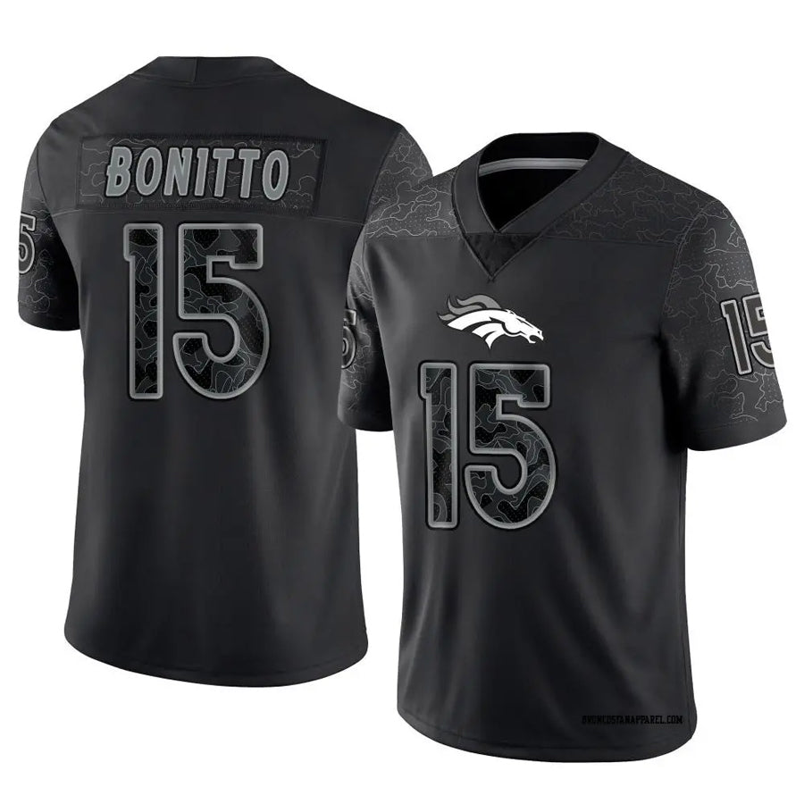 Jamed D.Broncos #15 Nik Bonitto Player Black RFLCTV Limited Stitched Jerseys