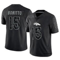 Jamed D.Broncos #15 Nik Bonitto Player Black RFLCTV Limited Stitched Jerseys