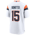 Jamed D.Broncos #15 Nik Bonitto Player White Home Game Stitched Jerseys