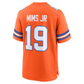 Jamed D.Broncos #19 Marvin Mims Jr Orange Mile High Collection 1977 Throwback Player Game Stitched Jerseys