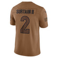 Jamed D.Broncos #2 Patrick Surtain II Player Brown Salute To Service Limited Stitched Jerseys