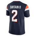 Jamed D.Broncos #2 Patrick Surtain II Player Navy Vapor F.U.S.E. Limited  Stitched Jerseys