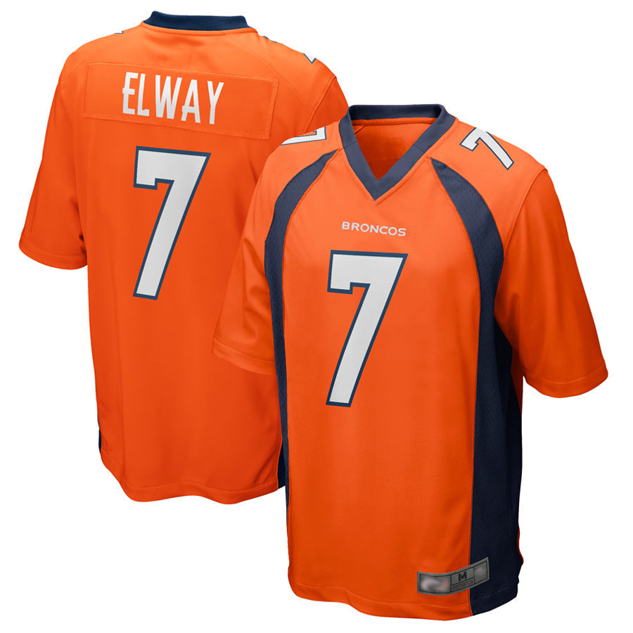 Jamed D.Broncos #7 John Elway Player Orange Game Stitched Jerseys