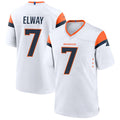 Jamed D.Broncos #7 John Elway Player White Home Game Stitched Jerseys