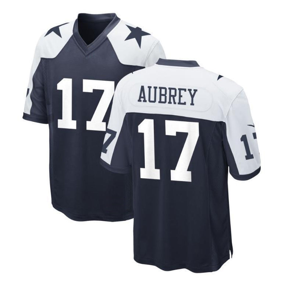 Jamed D.Cowboys #17 Brandon Aubrey Player Navy Alternate Game Stitched Jerseys