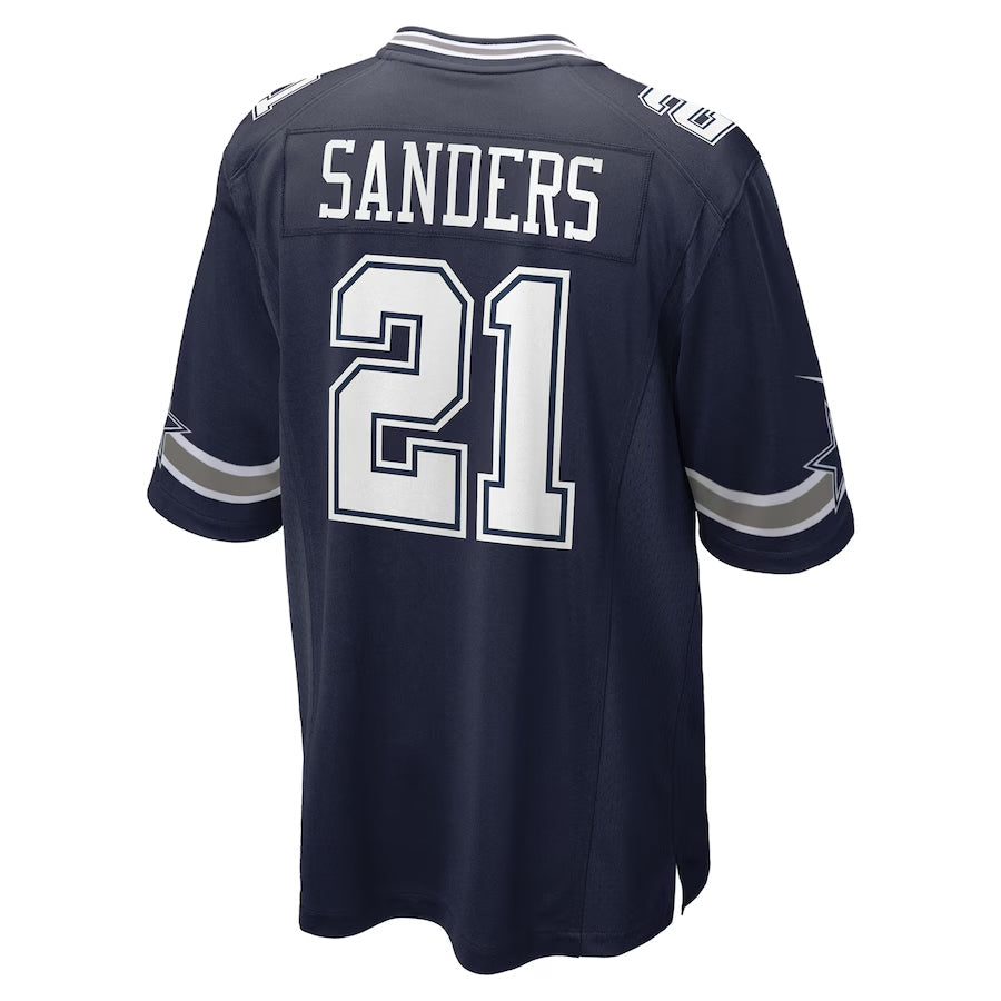 Jamed D.Cowboys #21 Deion Sanders Player Navy Home Game Stitched Jerseys