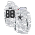Jamed D.Cowboys #88 CeeDee Lamb Player Salute to Service Hoodies Game Stitched Jerseys