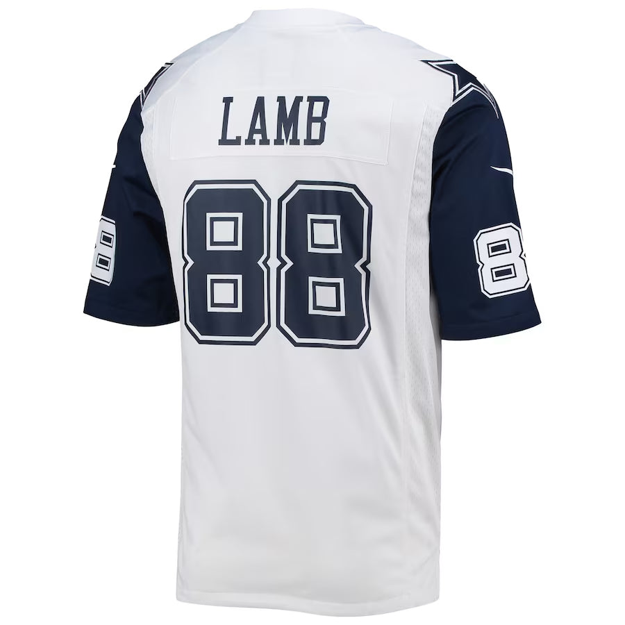 Jamed D.Cowboys #88 CeeDee Lamb Player White Alternate Game Stitched Jerseys