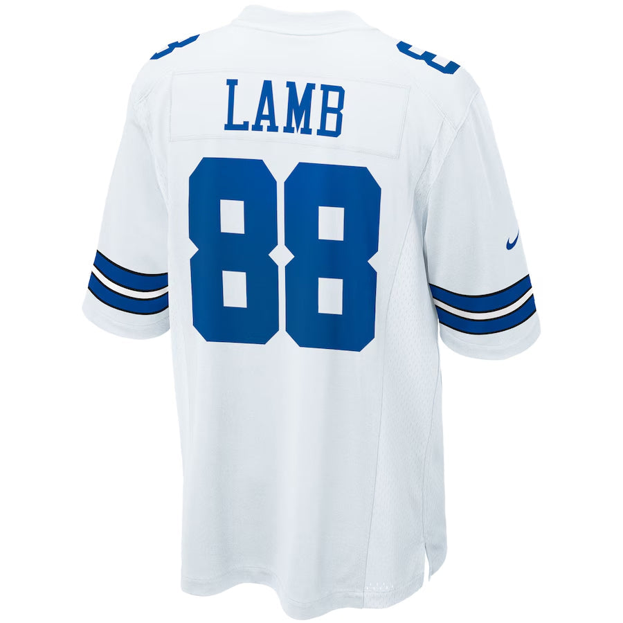Jamed D.Cowboys #88 CeeDee Lamb Player White Home Game Stitched  Jerseys