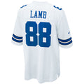 Jamed D.Cowboys #88 CeeDee Lamb Player White Home Game Stitched  Jerseys