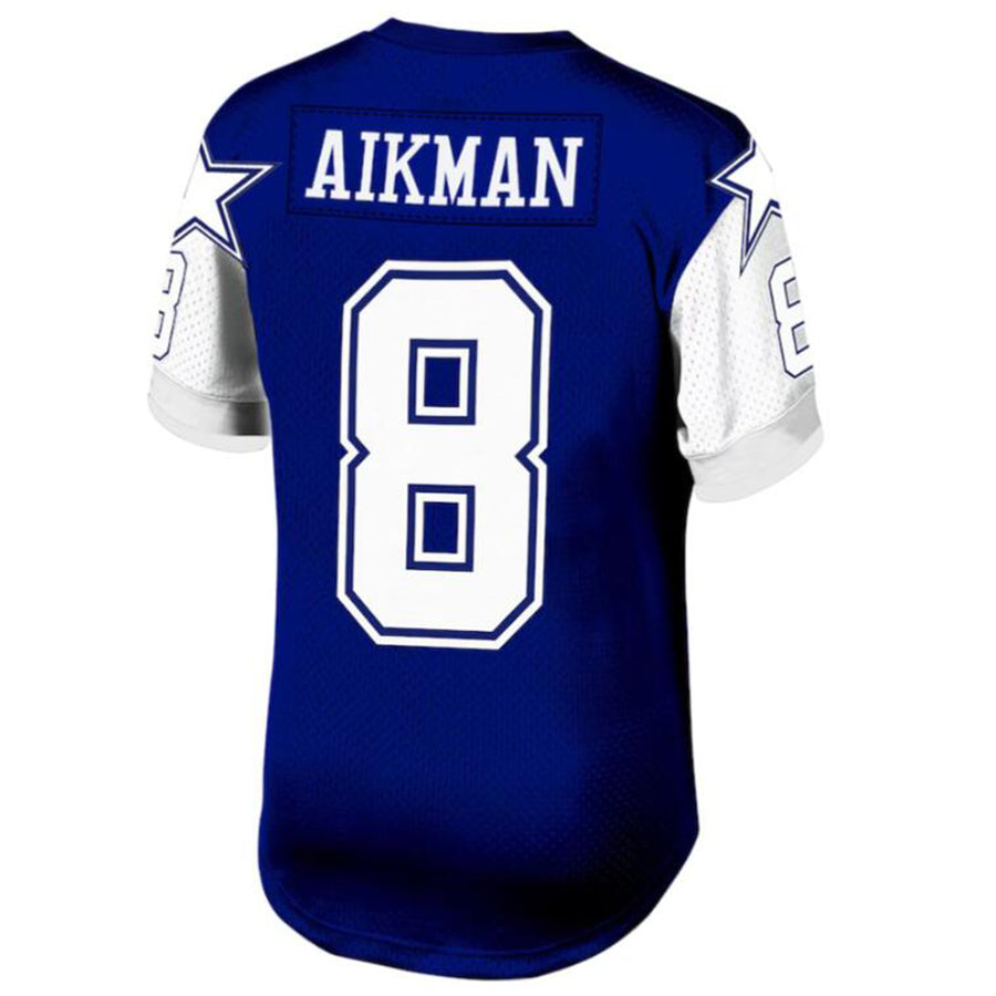Jamed D.Cowboys #8 Troy Aikman Navy Legacy Replica Jersey American Stitched Jersey