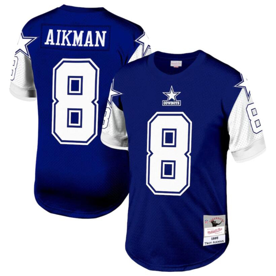 Jamed D.Cowboys #8 Troy Aikman Navy Legacy Replica Jersey American Stitched  Jerseys