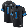 Jamed D.Lions #1 Jameson Williams Player Black Replica Game Stitched Jerseys
