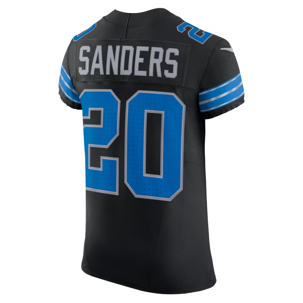 Jamed D.Lions #20 Barry Sanders Black Alternate Vapor F.U.S.E. Elite Stitched Jerseys