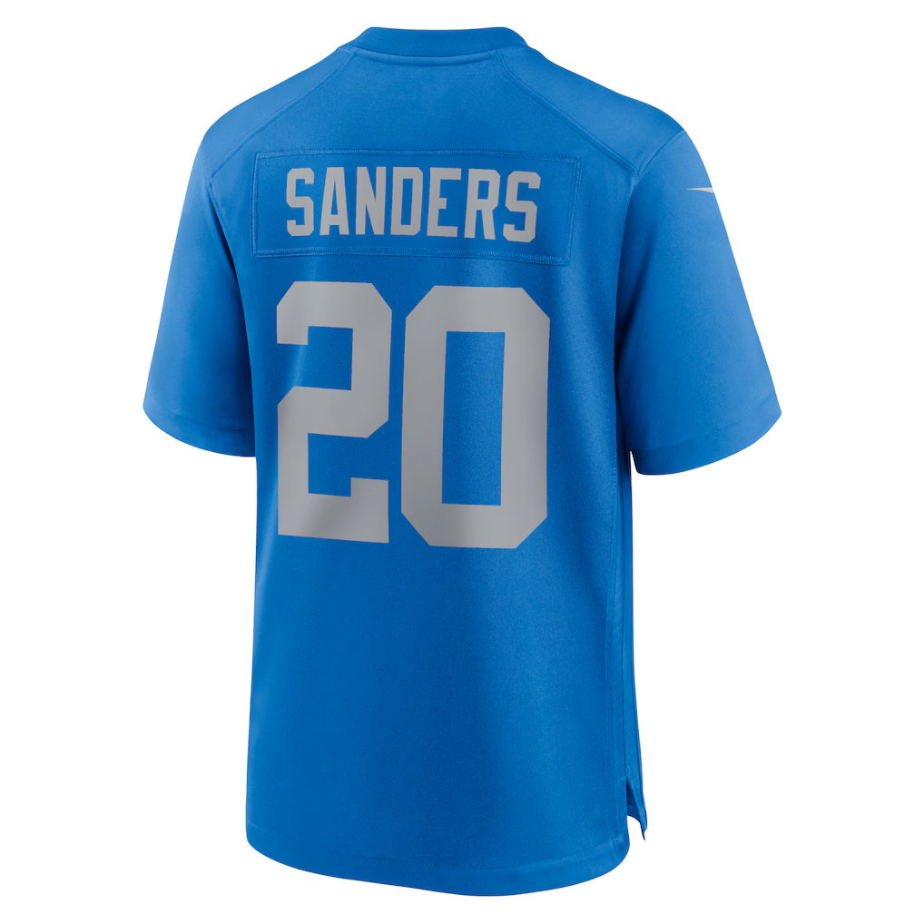 Jamed D.Lions #20 Barry Sanders Blue Alternate Game Stitched Jerseys