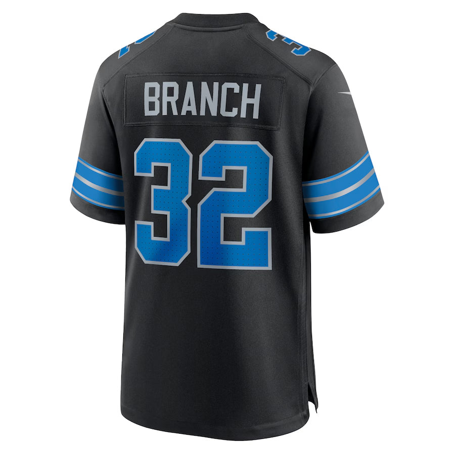 Jamed D.Lions #32 Brian Branch Player Black Home Game Stitched Jerseys