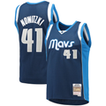 Jamed D.Mavericks Mitchell & Ness #41 Dirk Nowitzki Navy Dallas Mavericks 2011-2012 Hardwood Classics Swingman Stitched Jerseys