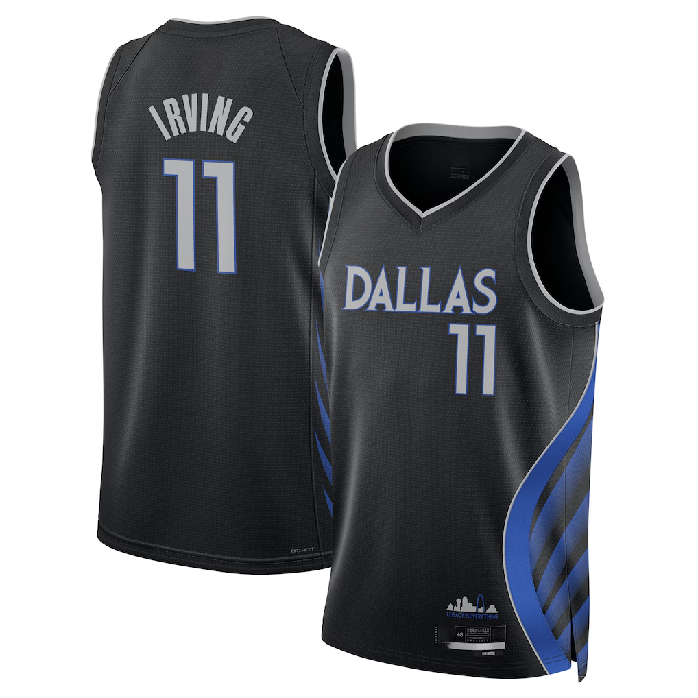 Jamed D.Mavericks #11 Kyrie Irving 2025-2026 City Edition Swingman Stitched Jerseys