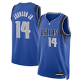 Jamed D.Mavericks #14 Morez Johnson Jr. Blue Icon Swingman Stitched Jerseys