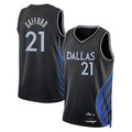 Jamed D.Mavericks #21 Daniel Gafford Black 2025-2026 City Edition Swingman Stitched Jerseys
