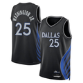 Jamed D.Mavericks #25 P.J. Washington Jr. Black 2025-2026 City Edition Swingman Stitched Jerseys