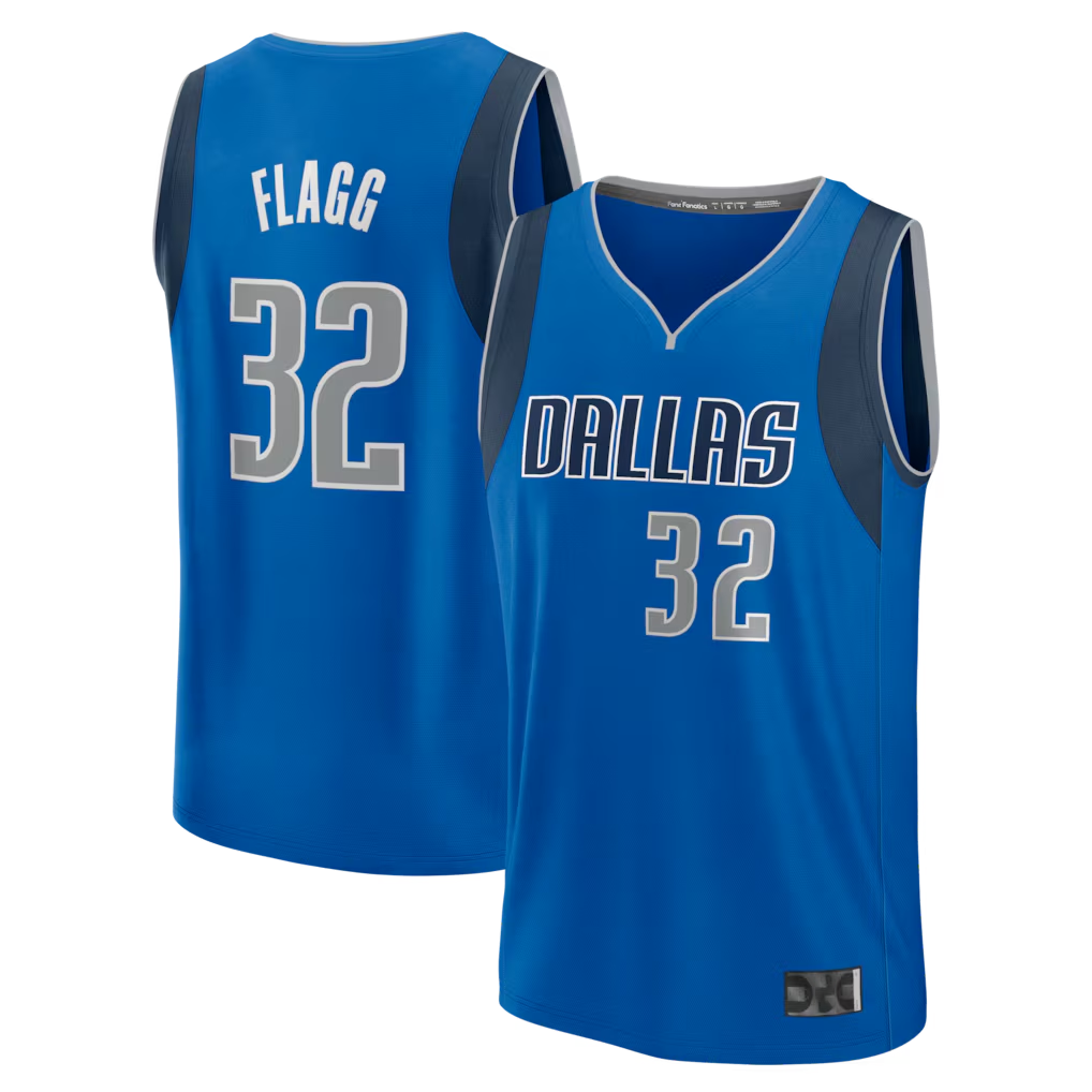 Jamed D.Mavericks #32 Cooper Flagg Blue 2025 Draft First Round Pick Fast Break Replica Jerseys - Icon Edition