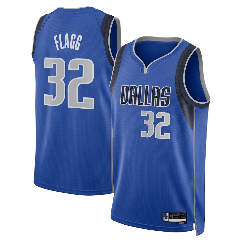 Jamed D.Mavericks #32 Cooper Flagg Blue 2025  Draft First Round Pick Swingman Jerseys - Icon Edition