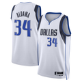 Jamed D.Mavericks #34 White Santi Aldama Association Edition Swingman Stitched Jerseys