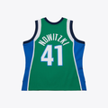 Jamed D.Mavericks #41Dirk Nowitzki Mitchell & Ness Swingman Stitched Jerseys 2004