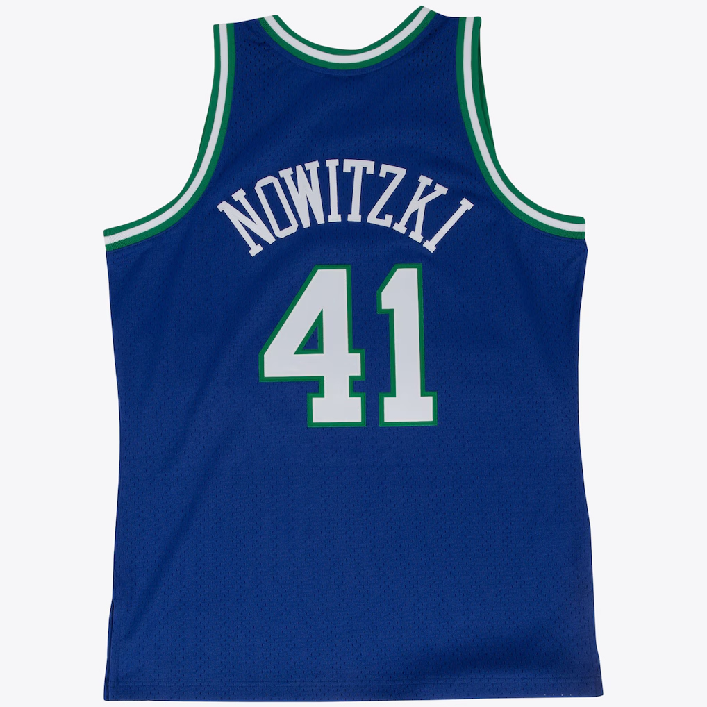 Jamed D.Mavericks #41 Dirk Nowitzki Road 1998-99 Mitchell & Ness Swingman Stitched Jerseys