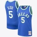 Jamed D.Mavericks #5 Jason Kidd Hardwood Classics Road Jersey By Mitchell & Ness Stitched Jerseys