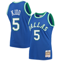 Jamed D.Mavericks #5 Jason Kidd Mitchell & Ness Blue 1994-1995 Hardwood Classics Swingman Jerseys