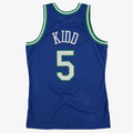 Jamed D.Mavericks #5 Jason Kidd Royal 1997 Hardwood Classics Road Swingman  By Mitchell & Ness Stitched Jerseys