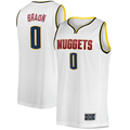 Jamed D.Nuggets #0 Christian Braun  White Fast Break Player Jerseys - Association Edition
