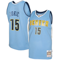 Jamed D.Nuggets #15 Nikola Jokic Mitchell & Ness Light Blue 2016-17 Swingman Jerseys