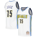 Jamed D.Nuggets #15 Nikola Jokic Mitchell & Ness White 2016-17 Throwback Swingman Jerseys
