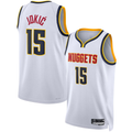 Jamed D.Nuggets #15 Nikola Jokic White Swingman Jerseys - Association Edition