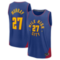 Jamed D.Nuggets #27 Jamal Murray Blue Fast Break Replica Player Jerseys - Statement Edition